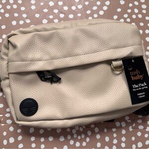 Tushbaby Pebbled Cream Accessory Bag